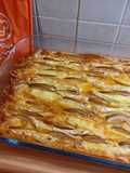 Crinkle cake με αχλάδια και camembert