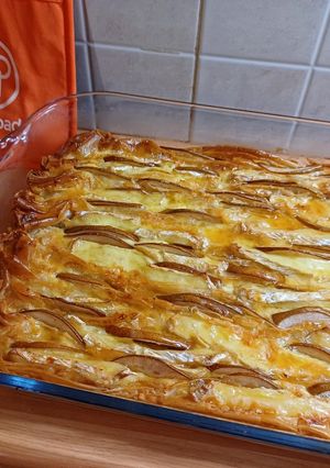 Φωτογραφία της συνταγής Crinkle cake με αχλάδια και camembert