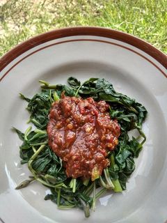 Foto resep Rujak kangkung