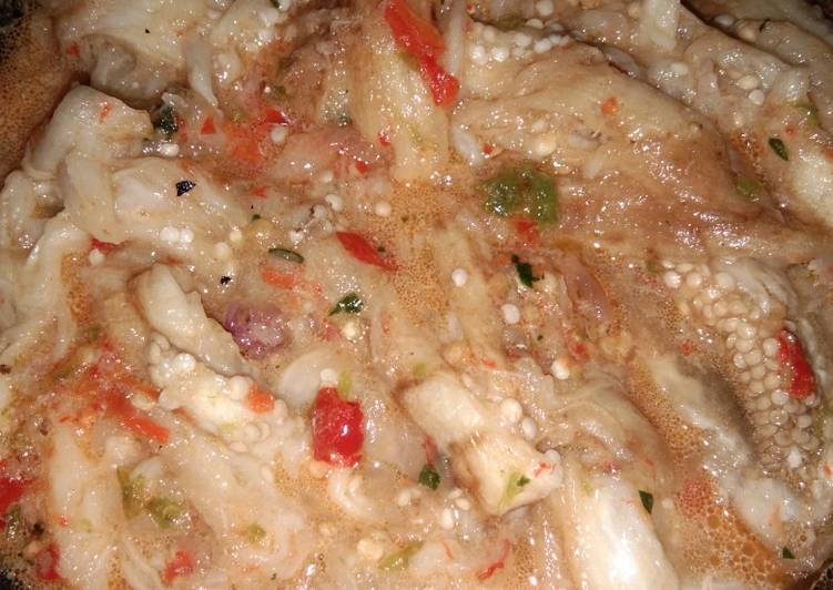 Terong bakar sambel santan