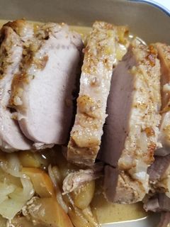 A picture of Bourbon Roasted pork loin.