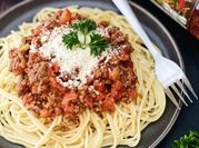 A picture of spaghetti bolognese