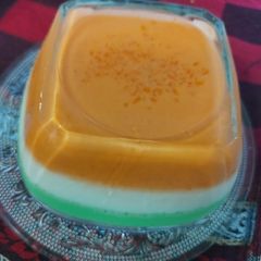 A picture of Milky pudding/ tri colour.
