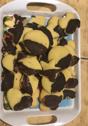 Una foto de Galletitas bañadas en chocolate 🍫