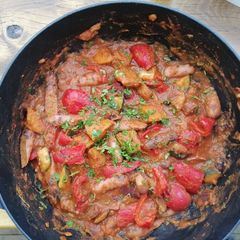 A picture of Sausage casserole.