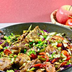 A picture of Veg Chicken Fry.