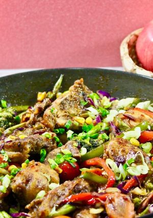 A picture of Veg Chicken Fry.