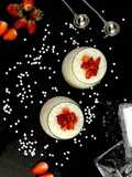 Eggless Tapioca Vanilla Pudding