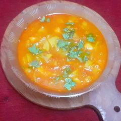 A picture of Lauki aloo curry or lauki aloo rassewala.