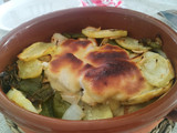 Bacalao al ajomiel gratinado