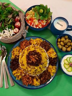 عکسی از دستور عدس پلو