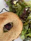 Bagel thon tomate salade