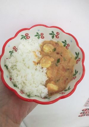 Hình của món Cà ri tôm kiểu thái (ĂD).