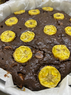 Gambar Kek pisang bercoklat