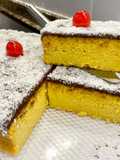 Pastel húmedo de maíz con ganaché al ron