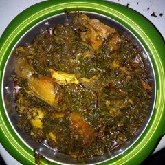 A picture of Vegetable soup (miyan Alaiyaho).