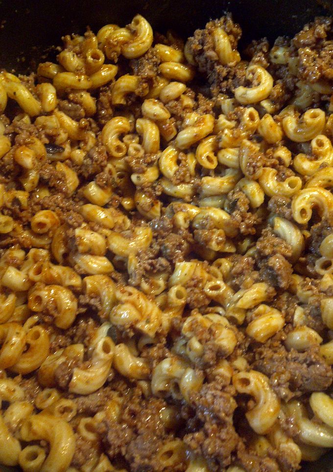 A picture of Heather's Oregano Beef Mac.