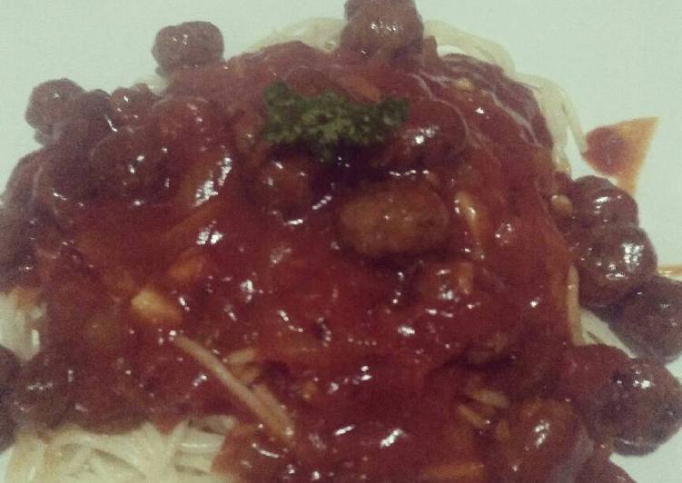 Spaghetti bola2 daging
