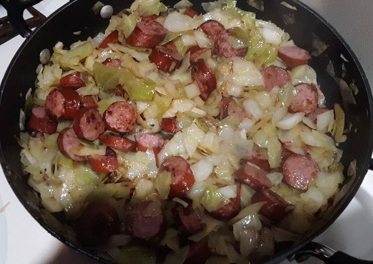 Recipe of Award-winning Keto cabbage and kielbasa