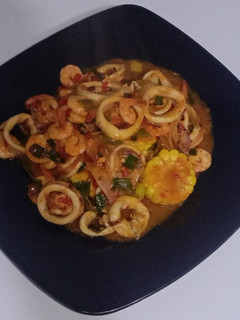 Foto resep Cumi Udang Saus Padang