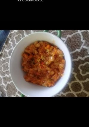A picture of Chakalaka with broccoli & cauliflower.