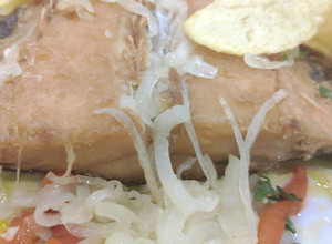 Foto de Salmão no forno