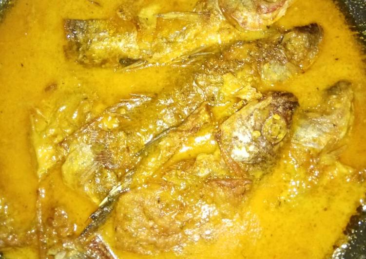 Resep Mujaer bumbu kuning santan pedas yang praktis