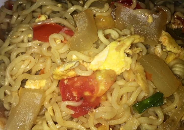 Cara Gampang Membuat Indomie tektek kikil, Enak Banget