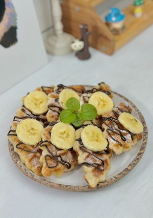 Foto resep Croffle Choco Banana