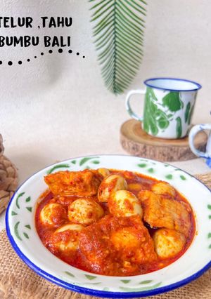 Foto resep Telur puyu,tahu bumbu Bali