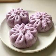 Bakpao/Pao Ubi Ungu isi Creamy salted egg-レシピのメイン写真