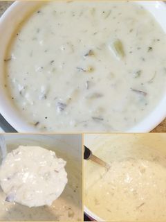 A picture of Creamy Potato Leek Soup.