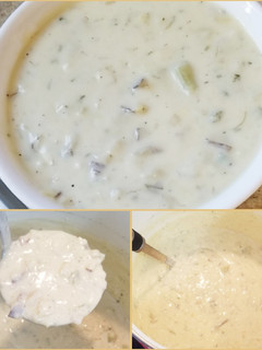 A picture of Creamy Potato Leek Soup.