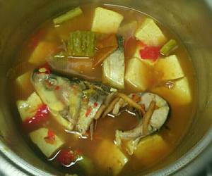 Masakan Unik Bandeng masak belacan (pake tahu &amp;amp; pare) Ala Warung