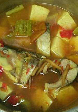 Foto resep Bandeng masak belacan (pake tahu & pare)