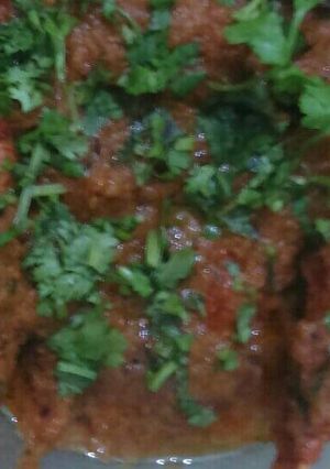 A picture of Soya chaap.