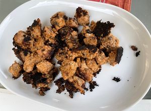 Une photo de Sauté de porc à la menthe et beurre de cacahuètes