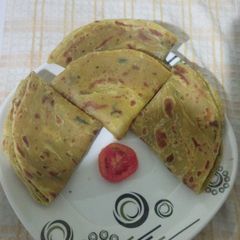 A picture of Butternut layered chapati#5orlessingredientsrecipecontest#.