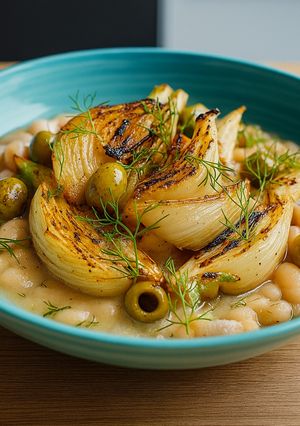 Foto di Finocchi abbrustoliti con fagioli aromatizzati🥦🍋🥫