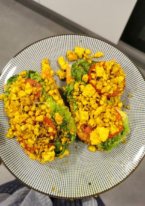 Una foto de Revuelto de tofu