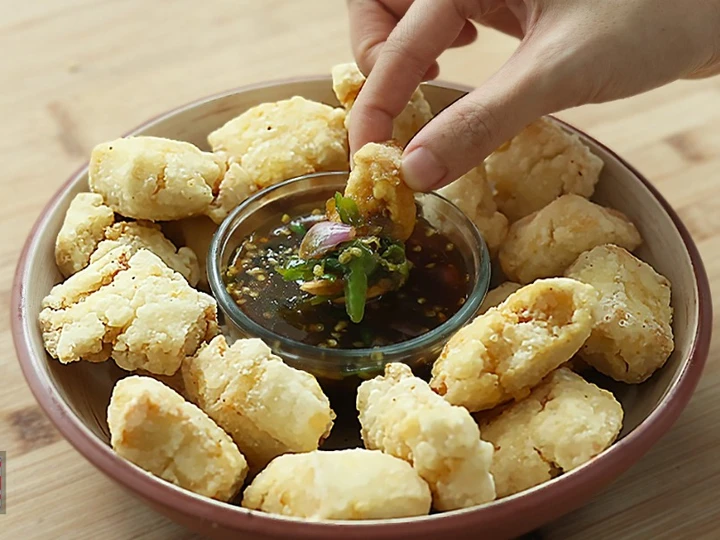 Langkah Gampang Menyiapkan Resep Tahu Aci Krispi Kuah Gejrot Devina Hermawan yang  Bikin Ketagihan Anti Ribet, Lezat Sekali