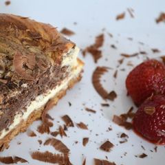 A picture of Chocolate Marble Cheesecake.