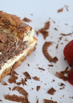 A picture of Chocolate Marble Cheesecake.