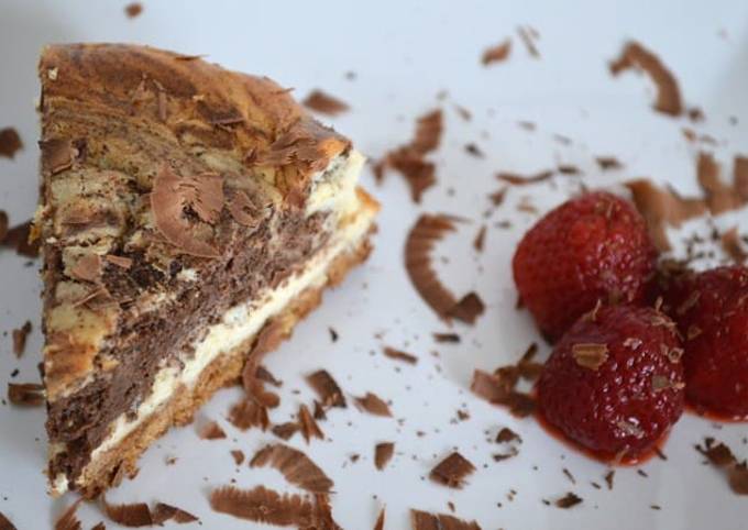 Recipe of Speedy Chocolate Marble Cheesecake