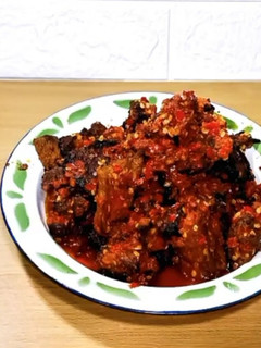 Foto resep Resep Dendeng Batokok Pedas Daging sapi kurban