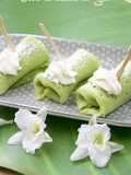 Crêpes balinaises (Dadar Gulung)