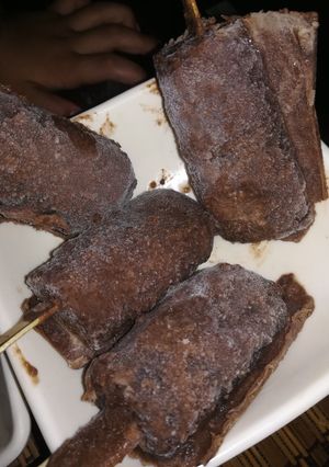 A picture of Oreo biscuit ice cream.