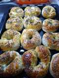 Bagel caseros con semilla de chia
