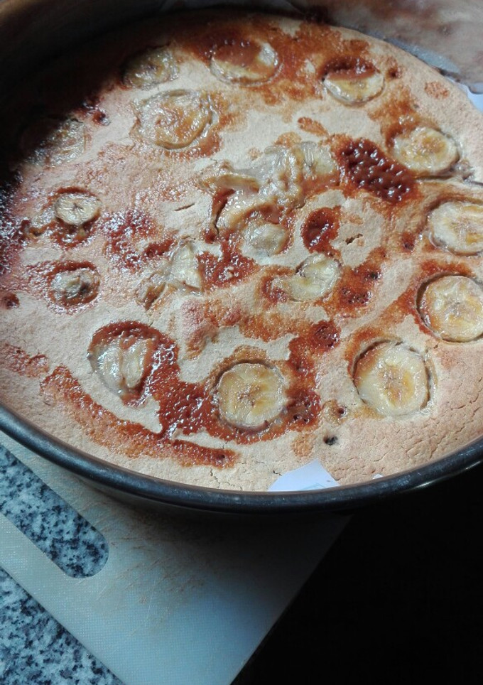 Una foto de Torta de avena, bananas y pasas de uvas. Sin azúcar!!!
