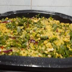 Palm oil Jollof rice A picture of Palm oil Jollof rice.